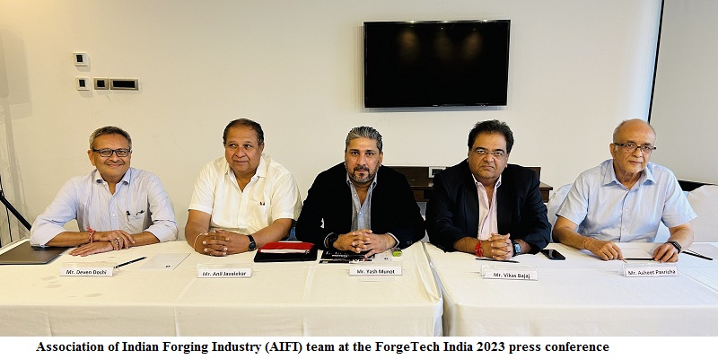 AIFI to host ForgeTech 2023 in Pune for Indian forging industry