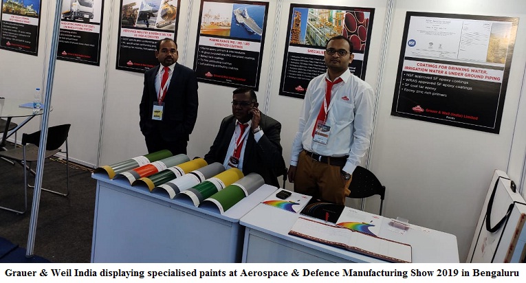 Grauer & Weil showcases specialised paints for aerospace & defence at ADMS 2019