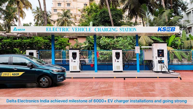 Delta reaches 6,000 EV charger deployment milestone in India