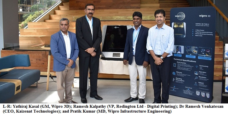 Wipro 3D launches indigenously developed industrial grade 3D printer