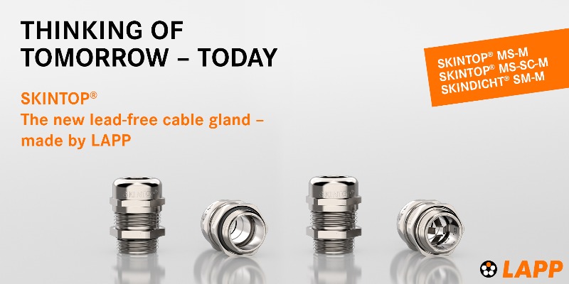 LAPP unveils range of lead-free brass cable glands
