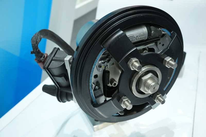 Brakes India unveils a self designed motor on drum brakes at Auto Expo 2023