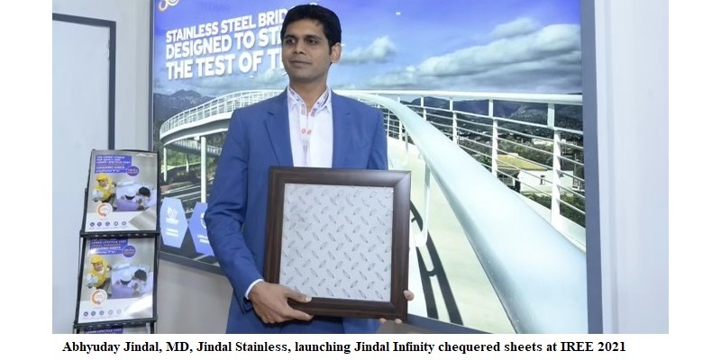 Jindal Stainless launches chequered stainless steel sheet Infinity for Railways