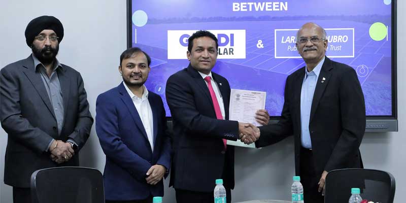 Goldi Solar and L&T trust to train people for solar PV production