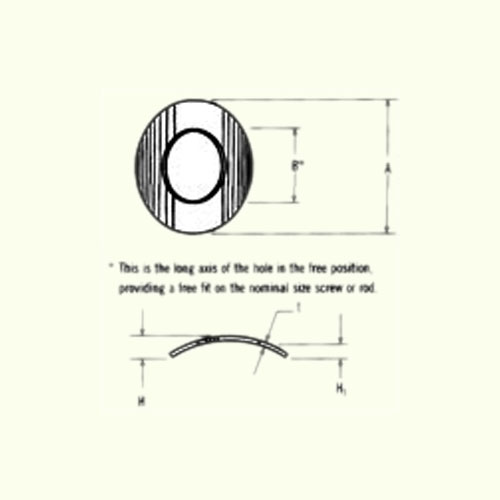 Cylindrical Curved Washers