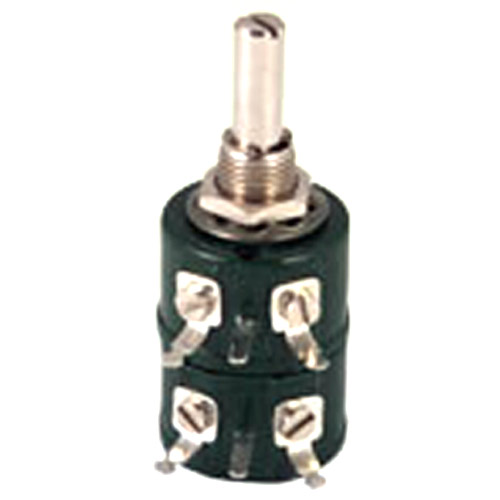 Single Turn Wire Wound Potentiometer, Dual