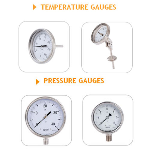 Pressure and Temperature Gauges 
