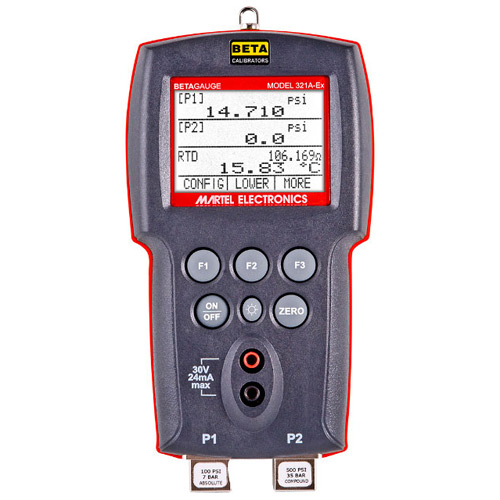 Portable Precision Dual Temperature Pressure Calibrator