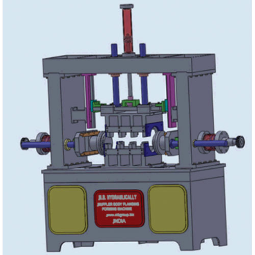 Flanging & Body Forming Machine for Silencers