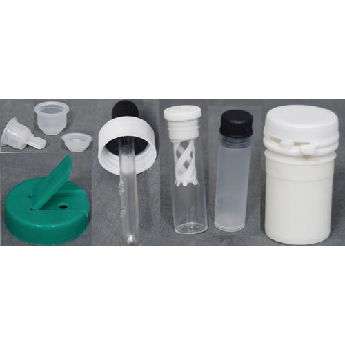 Plastic Containers, Closures, Droppers & Cups