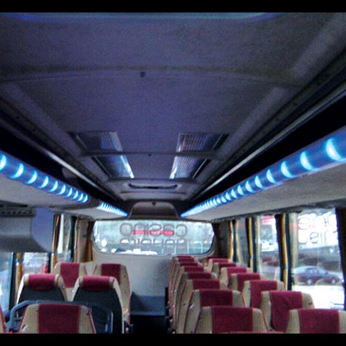 Vehicle Interior Lighting Systems For Buses