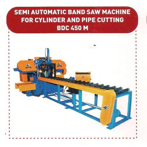 Semi Automatic Band Saw Machine for Cylinder and Pipe Cutting