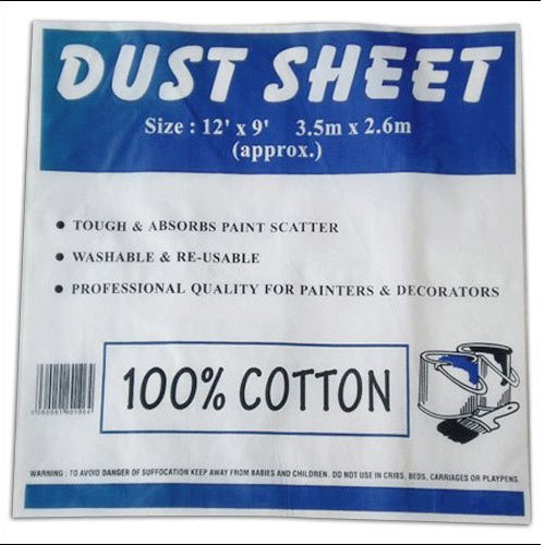 Plain Cotton Dust Sheets