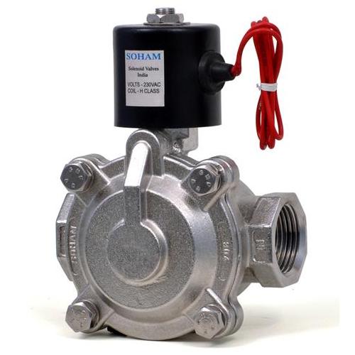 1â€ Two Way Pilot Operated Diaphragm type N C Solenoid Valve