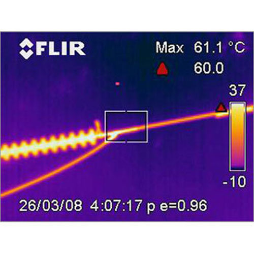 EHV Line Thermography IR Image