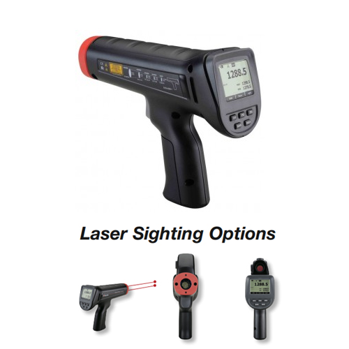High Temperature Infrared Thermometer with Dual Laser