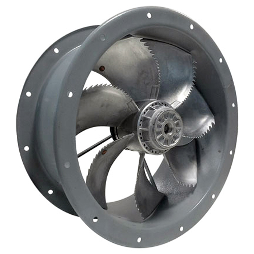 High efficiency compact ducted axial fans