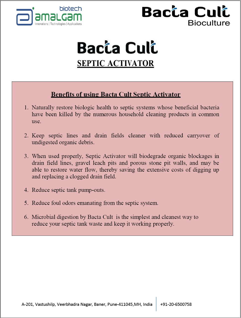 BACTA CULT Septic Activator