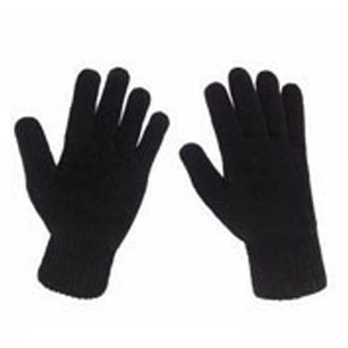 Black Knitted Hand Gloves